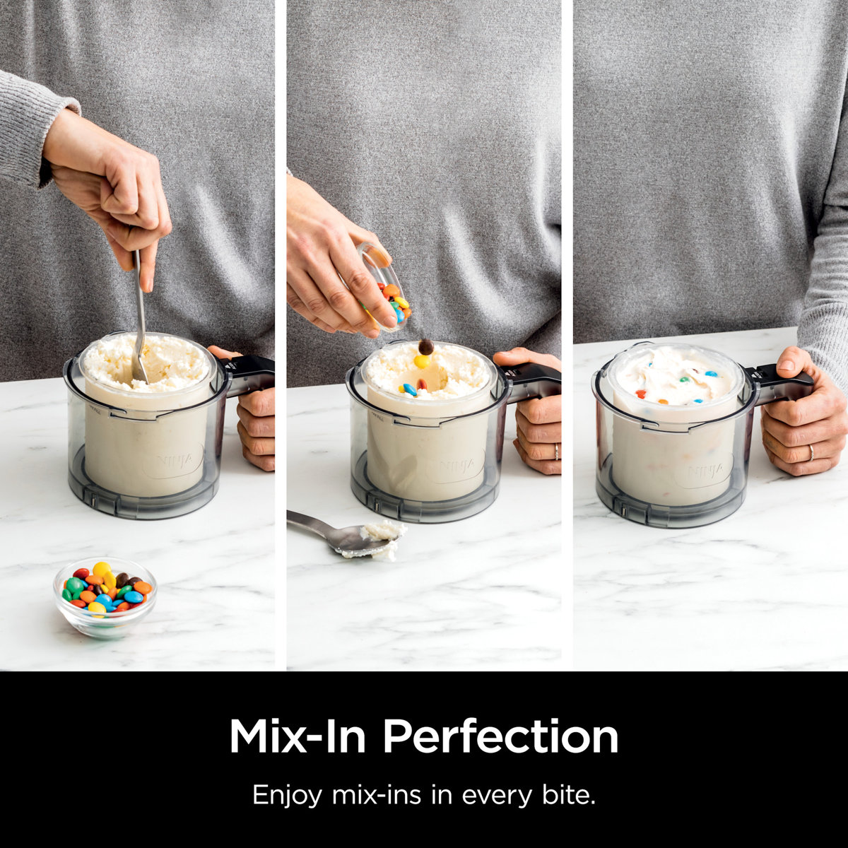 Ninja CREAMi Ice Cream Maker for Gelato, Mix-ins, Milkshakes, Sorbet, Smoothie Bowls & More with 7 One-Touch Programs, Creamerizer Paddle, 2 Pint Containers & Lids